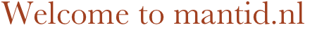 Welcome to mantid.nl